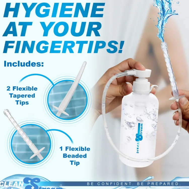 Clean Stream Anal Douches & Enemas>XL Enema Bottle with 3 Attachments
