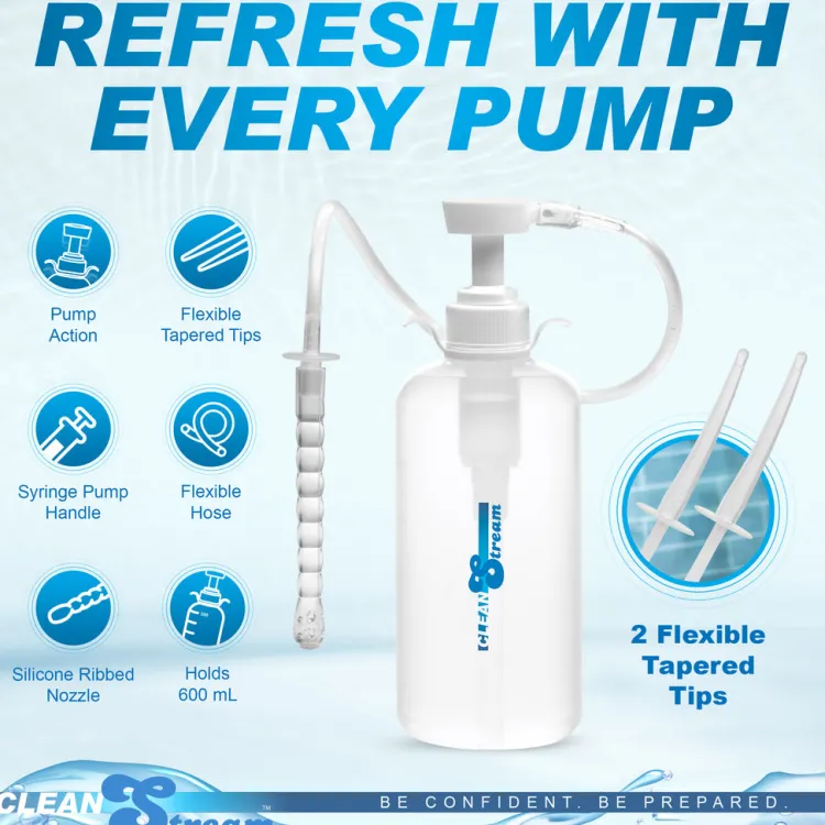 Clean Stream Anal Douches & Enemas>XL Enema Bottle with 3 Attachments