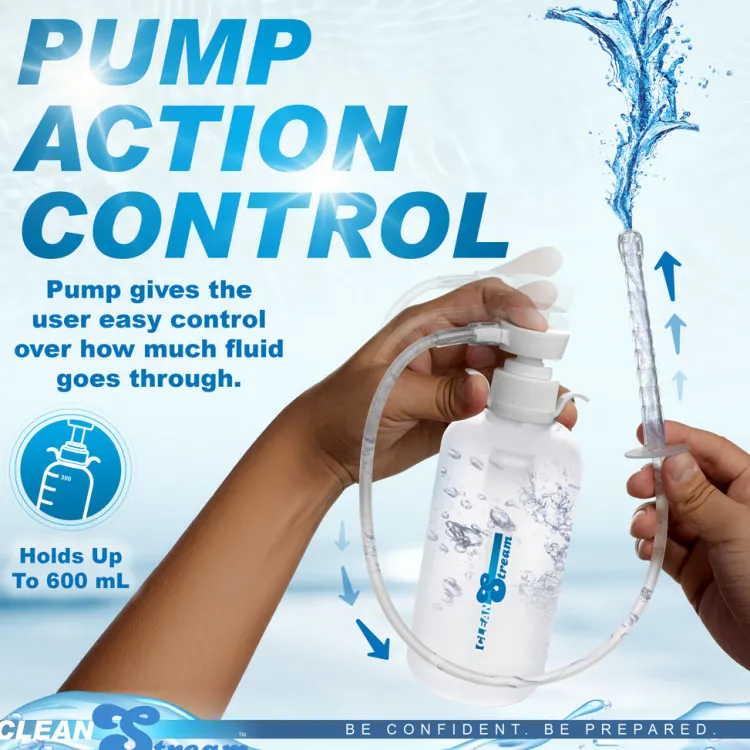 Clean Stream Anal Douches & Enemas>XL Enema Bottle with 3 Attachments
